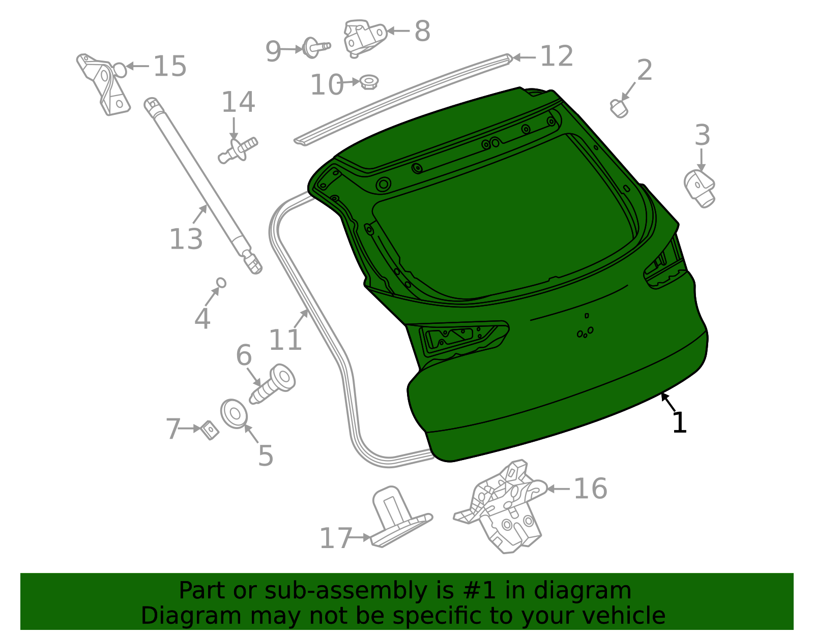 42855048 - High-Quality Gate for 2024-2025 Chevrolet Trailblazer ...