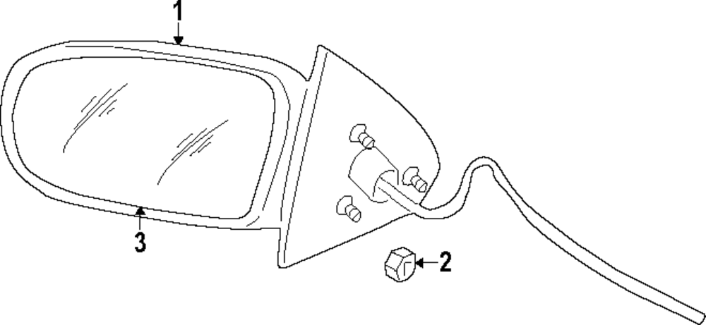 Mirror Assembly - GM (89045658)
