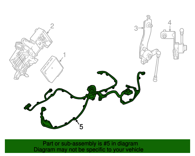 39133853 GM Chassis Rear Wiring Harness GM Parts Store