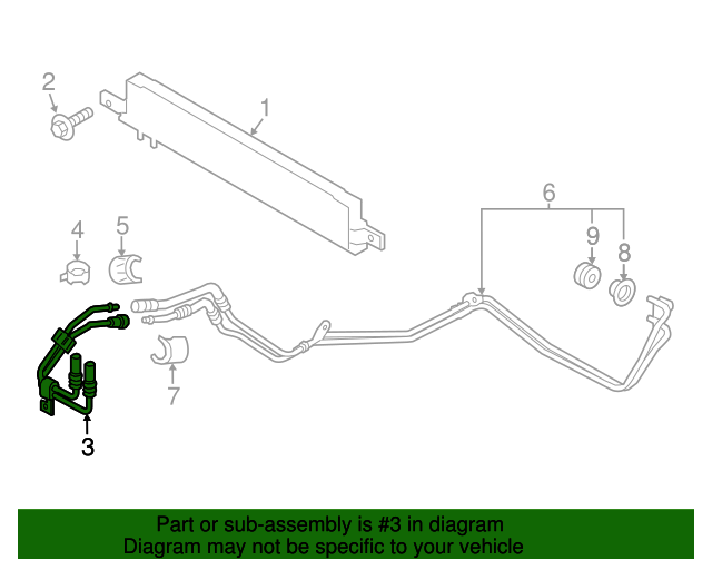 20212022 Ford Mustang OEM Automatic Transmission Oil Cooler Hose