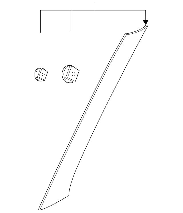 20202023 Hyundai Venue Pillar Molding 86250K2000 Top Factory Direct