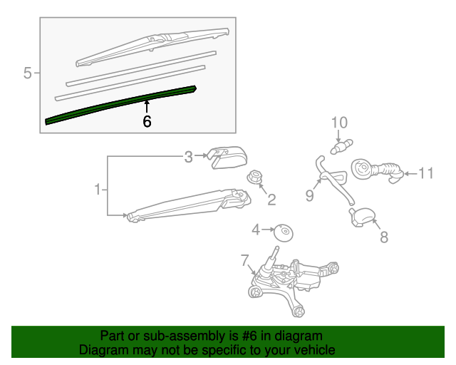 20102024 Lexus Wiper Blade Insert 8521442040 OEM Parts Online