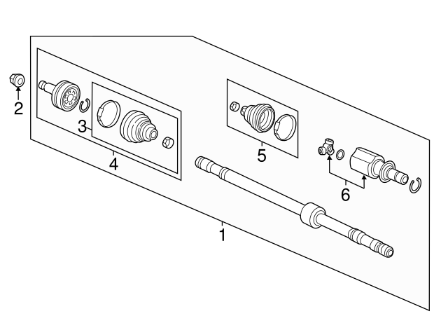 New Genuine Honda Driveshaft Assembly Right OEM 44305S0XA52 New Genuine Honda Driveshaft Assembly Right OEM 44305S0XA52