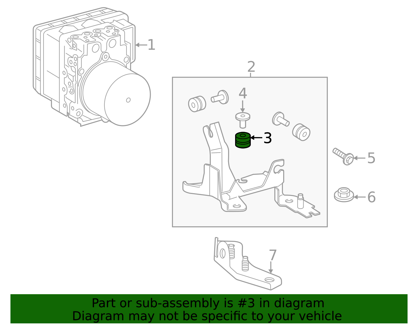 Mount Bracket Cushion - Toyota (44547-60100)