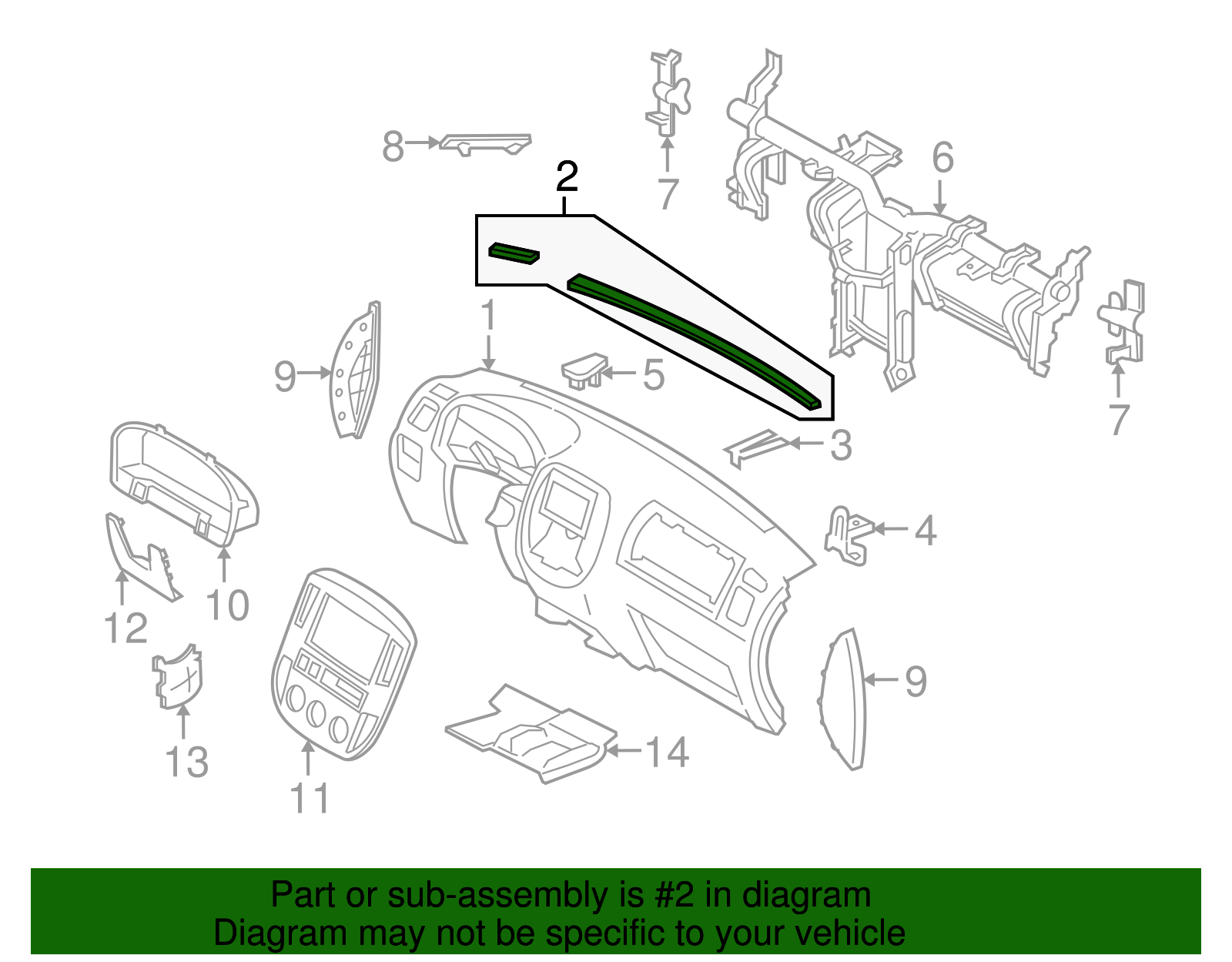 Upper Seal - Ford (YL8Z-78046B80-AA)