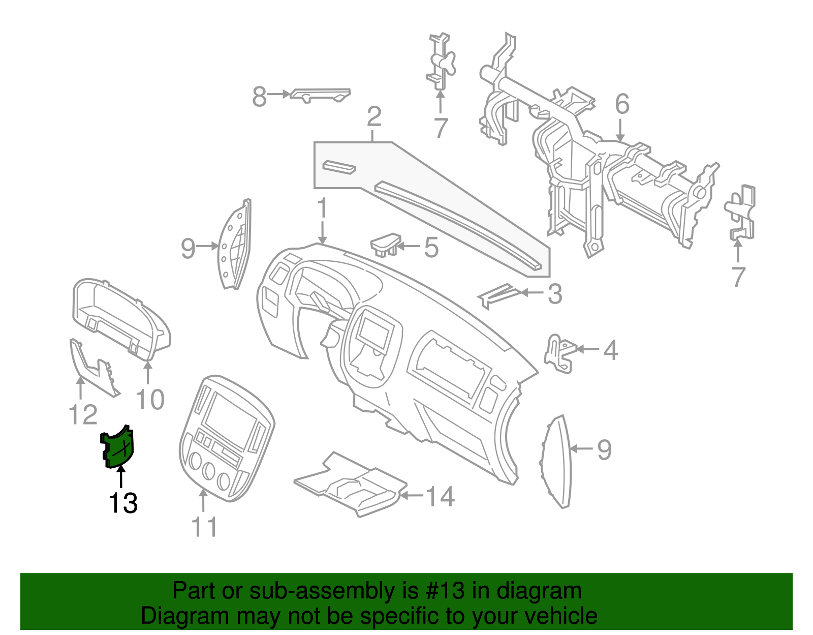 Side Shield - Ford (YL8Z-78045G02-AAA)