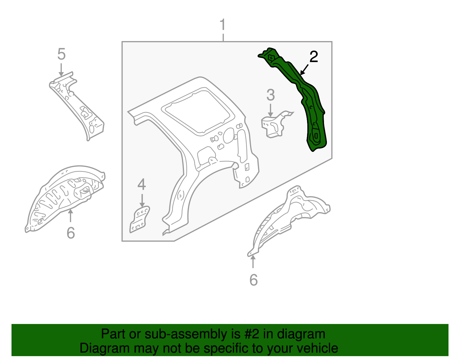 Corner Panel - Ford (YL8Z-7841038-BA)