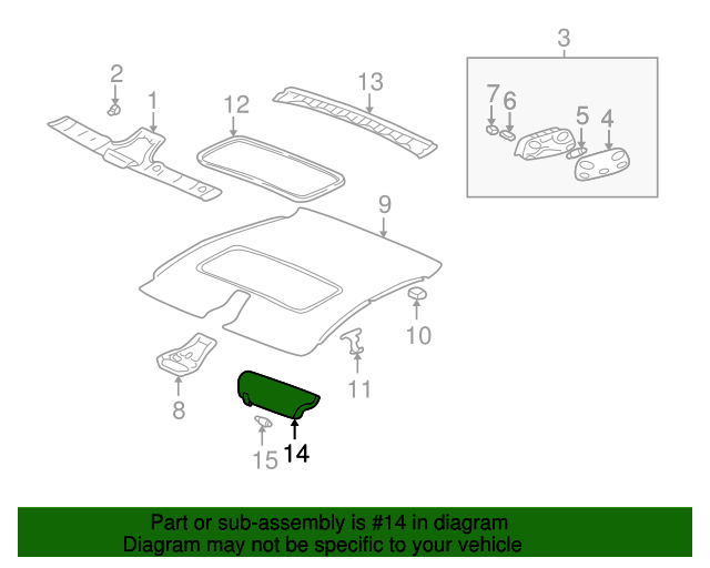 20002005 Porsche 911 SunVisor 99673103117A12 Sunset Porsche Parts