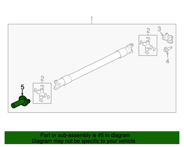 Genuine OEM Drive Shaft Slip Yoke Part JL1Z4841A Fits 20182023 Ford
