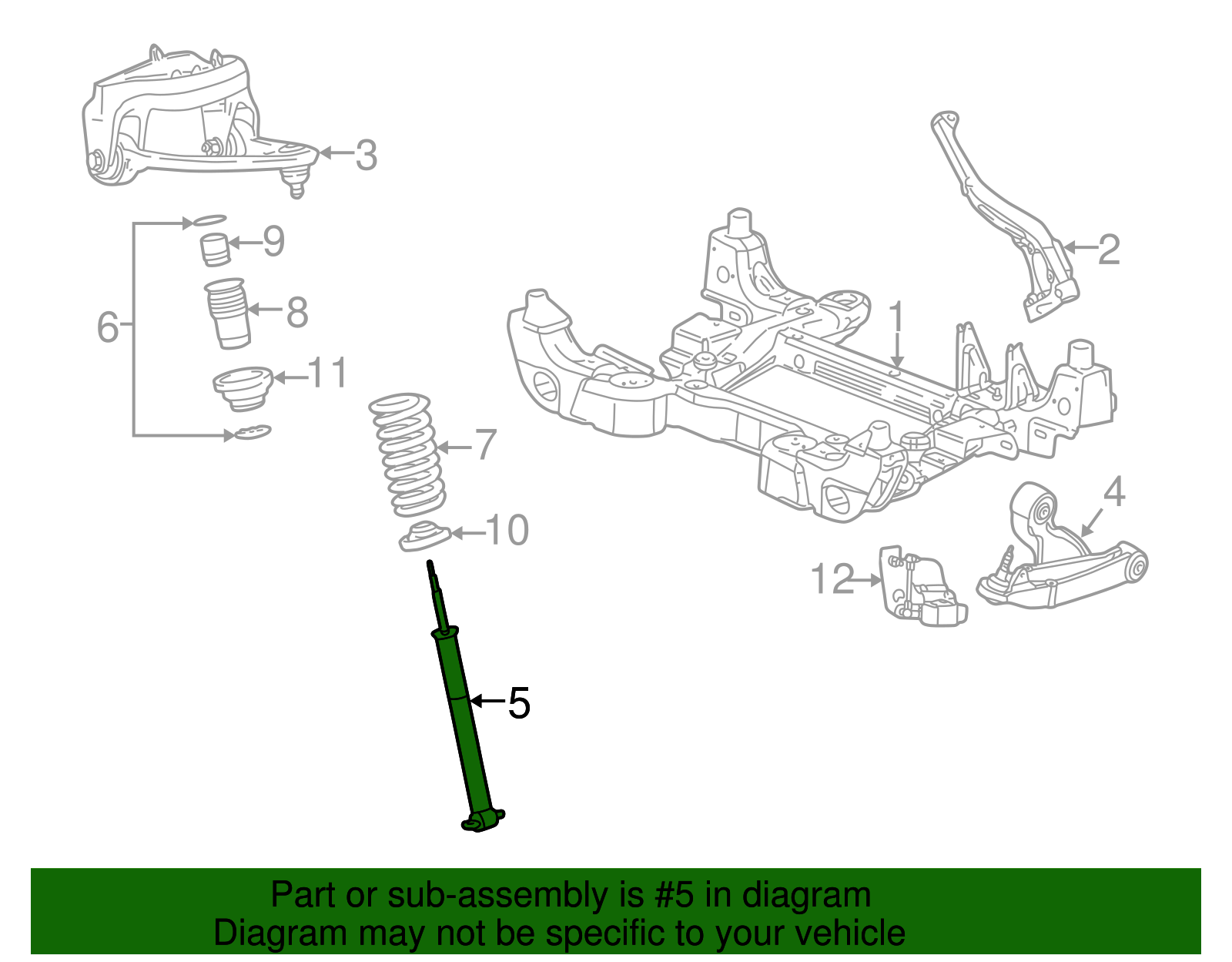Shock Absorber - Cadillac (89047751)