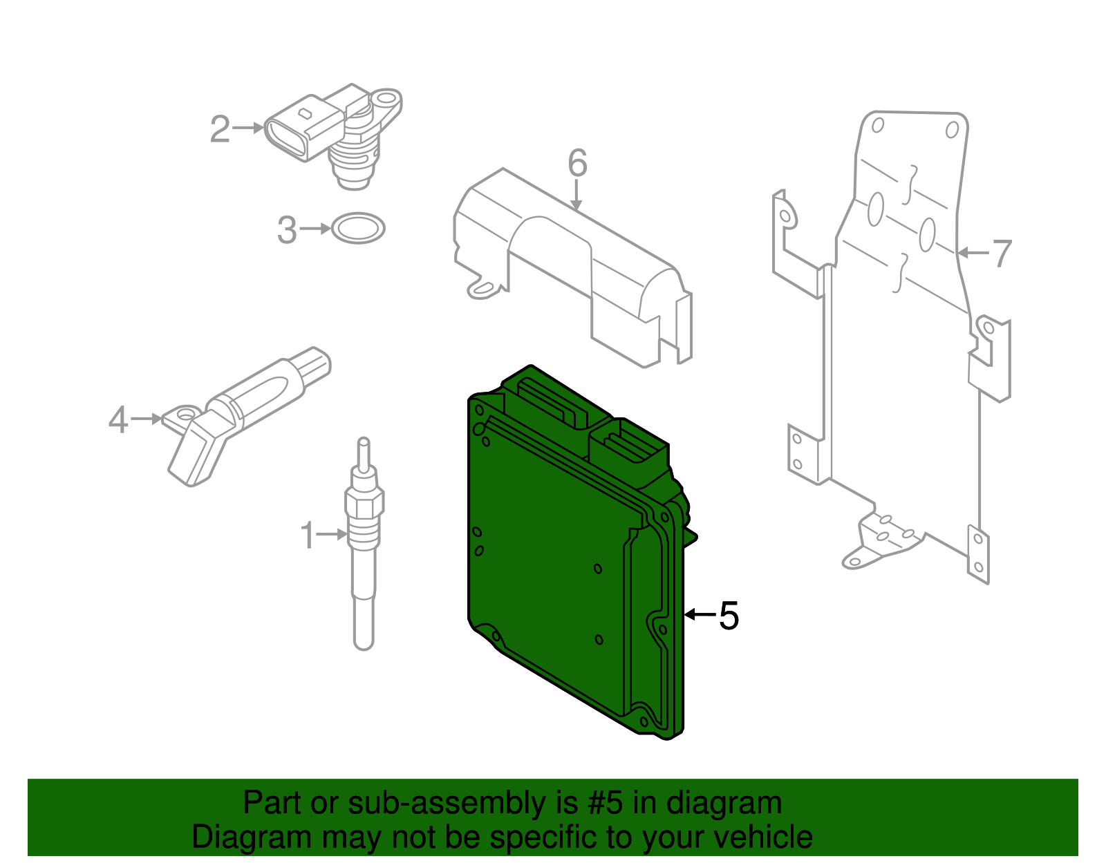 ECM - Volkswagen (7P0-907-401-K-7P0)