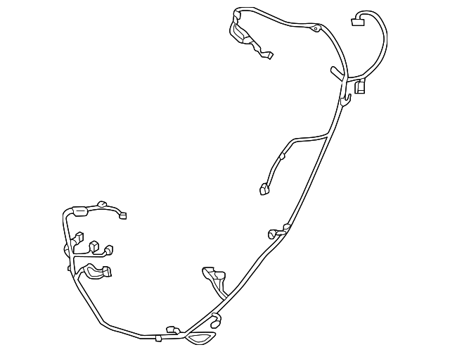 61128717328 - 2020-2024 BMW M8 Parking Aid System Wiring Harness 