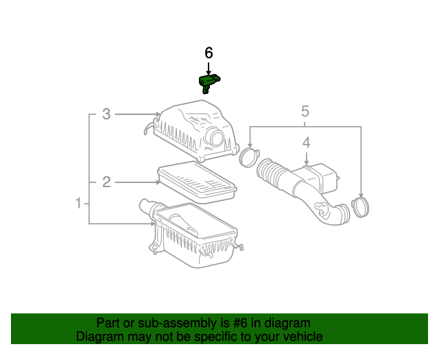 20002004 Toyota Mass Air Flow Sensor 222040F010 Toyota Parts Center