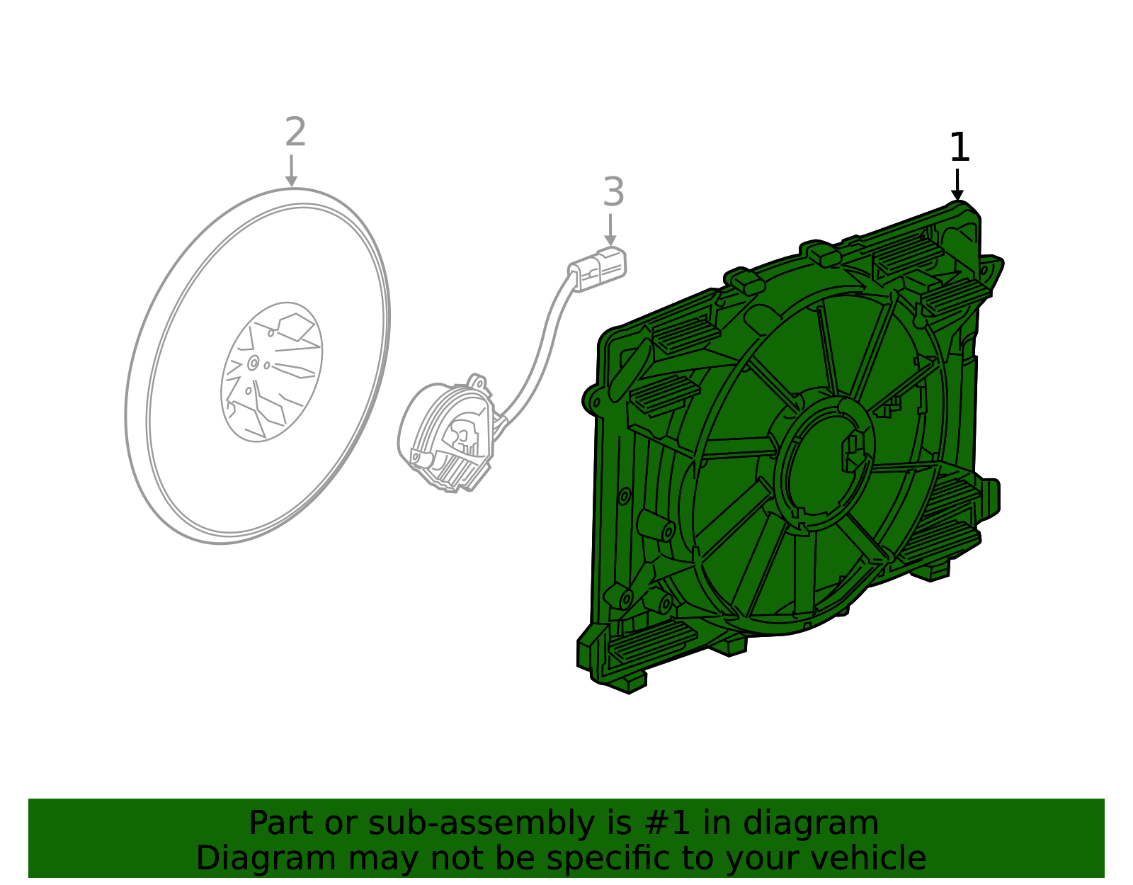Engine Cooling Fan Shroud - Cadillac (84109931)