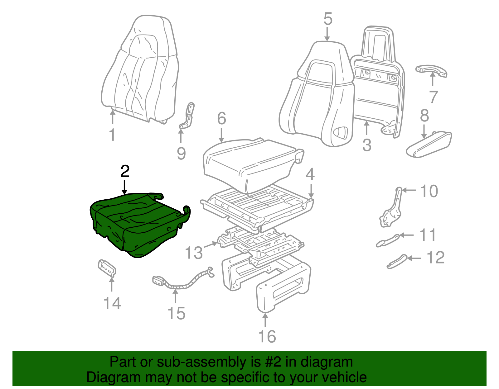 Seat Cover - GM (88935425)