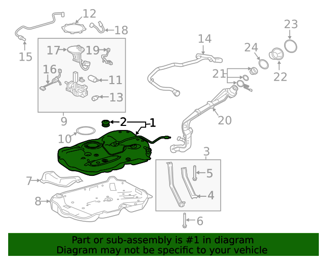 7700142321 Fuel Tank 20202021 Toyota OEM Parts To You