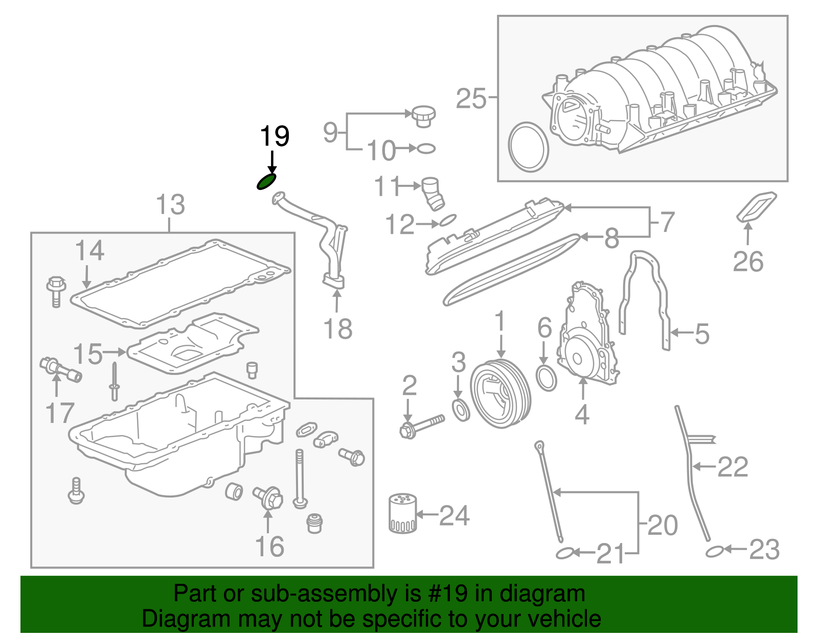Oil Pump Seal - GM (12584922)