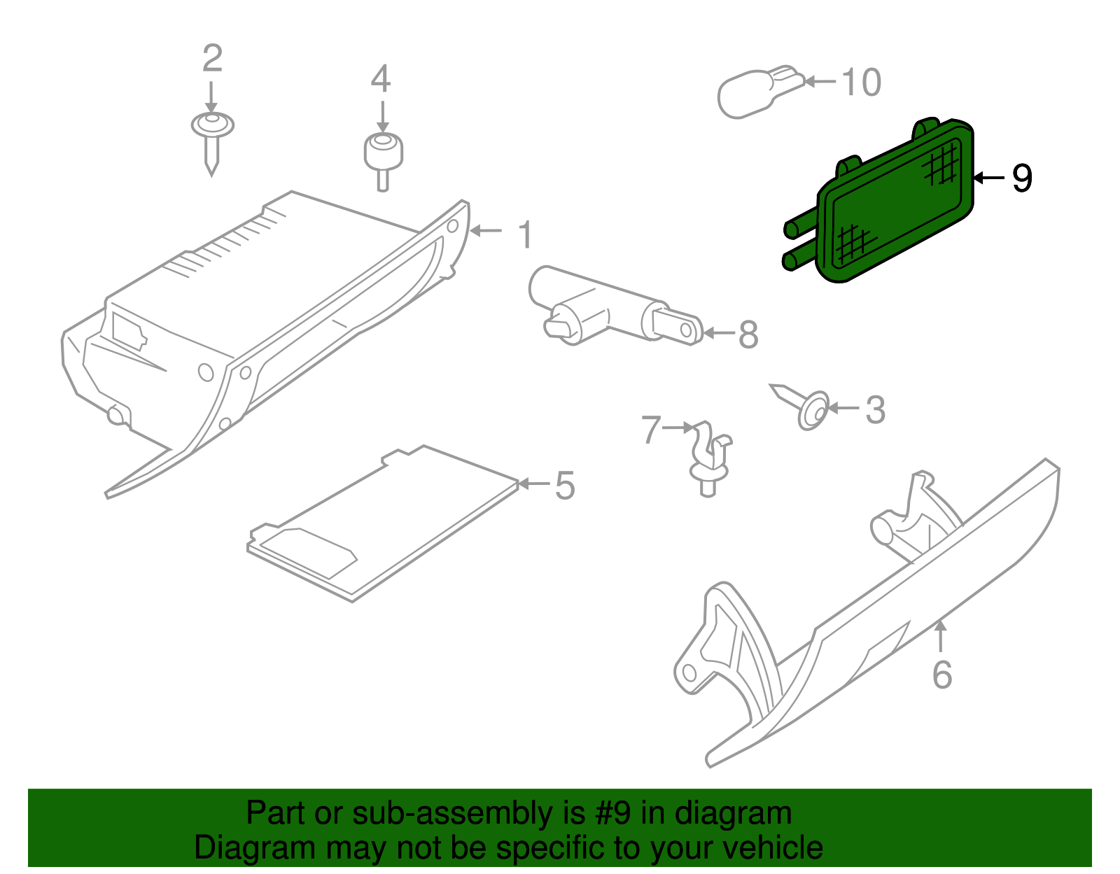 Glove Box Lamp - GM (90306633)