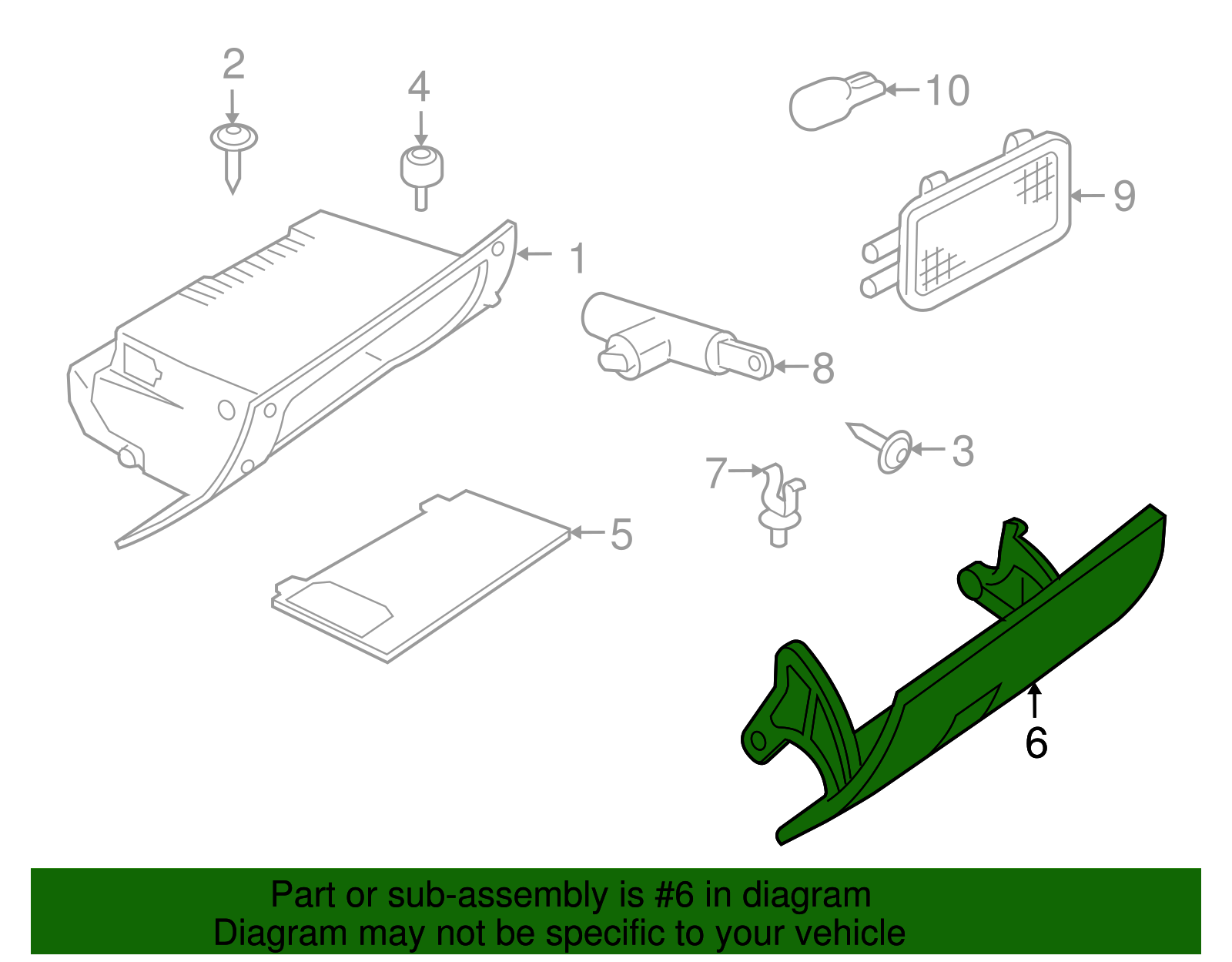 Instrument Panel Compartment Door - GM (94700532)
