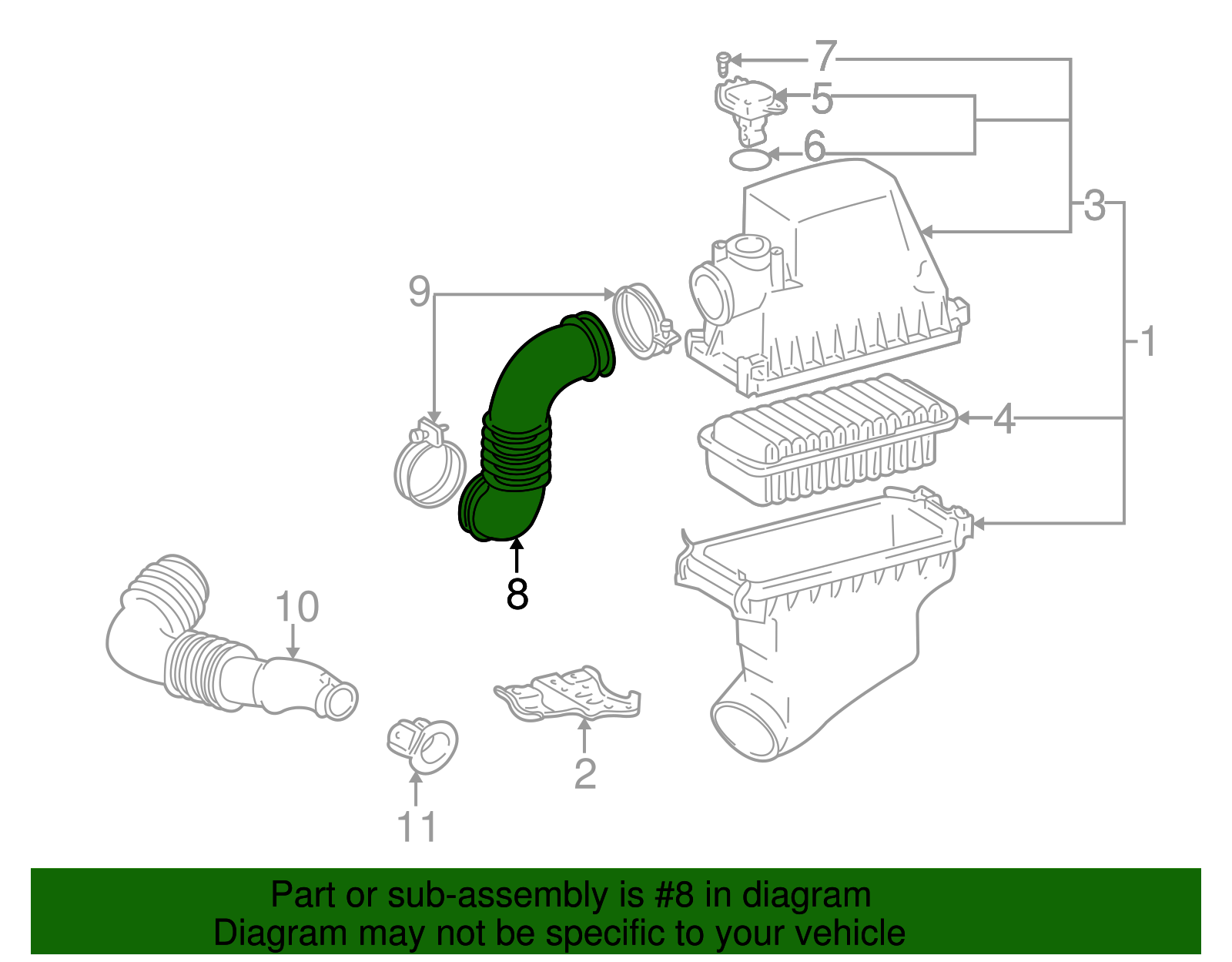 Inlet Duct - Scion (17880-21061)
