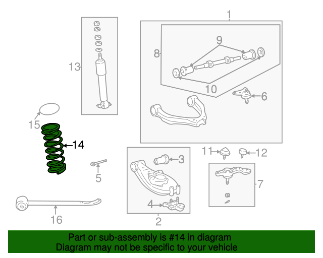 20012004 Toyota Coil Spring 4813104210 Toyota Parts Center