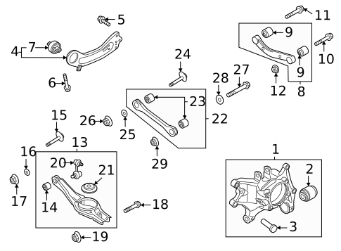 Rear Suspension for 2022 Kia Carnival | TascaParts.com