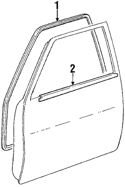 Door & Components for 1985 Toyota Pickup #0