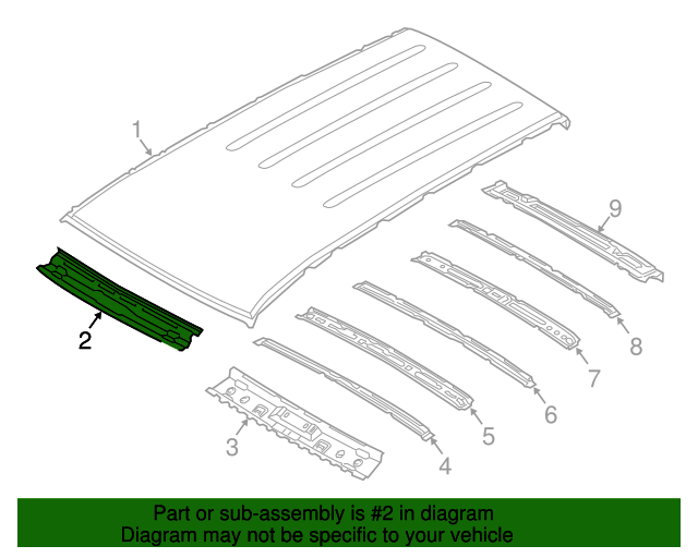 20112015 Kia Sorento Windshield Header 67138 1U000 QuirkParts