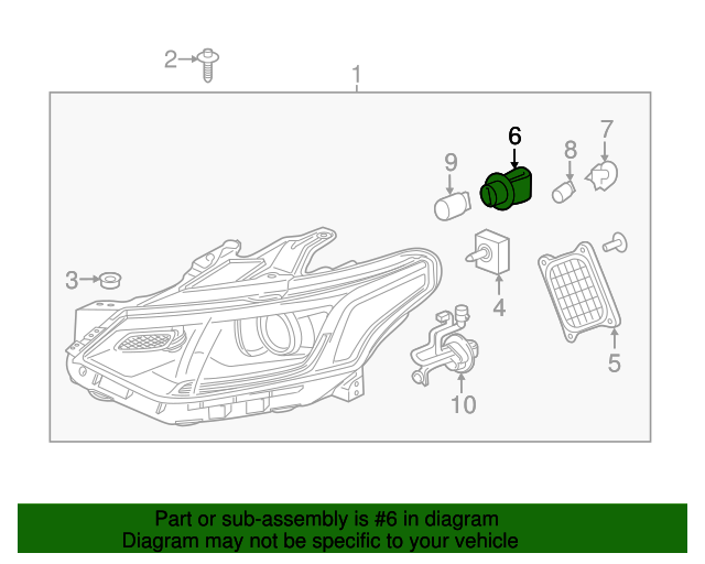 20172021 GM Front Side Turn Signal Lamp Socket 23242351 GM