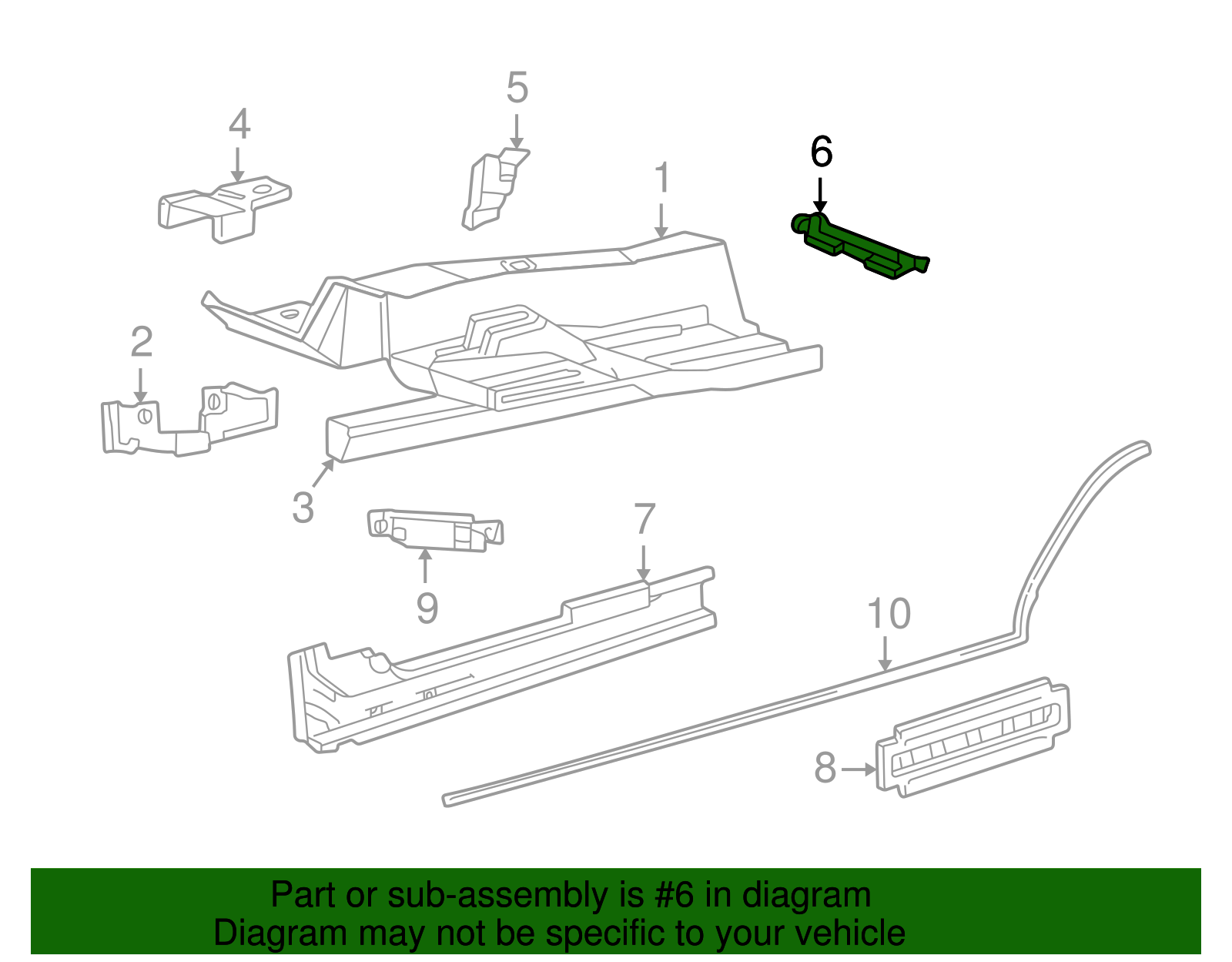 Cross-Member - Ford (XW4Z-54109A68-AA)