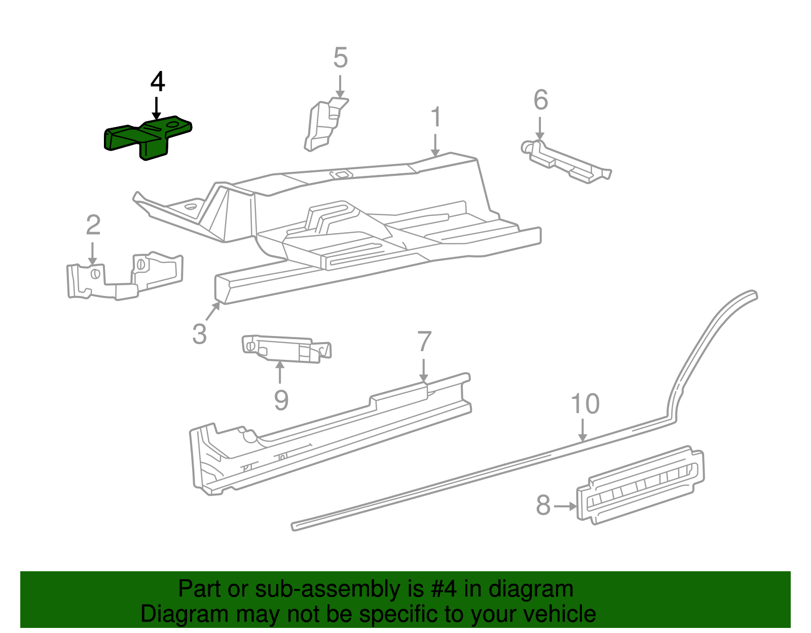 Mount Bracket - Ford (XW4Z-5404588-AA)