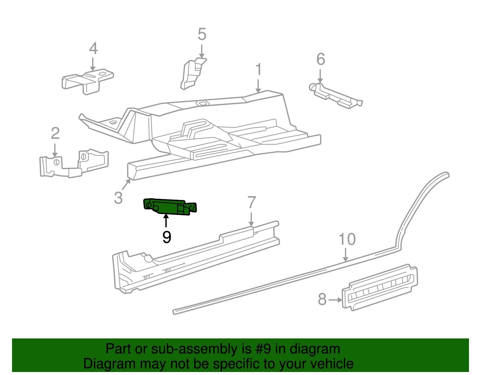 Heat Deflector - Ford (XW4Z-5411398-AA)