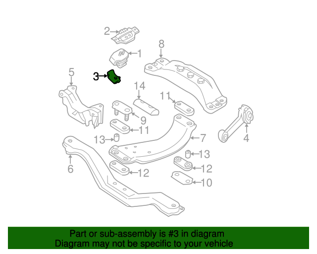 20022021 Subaru Engine Mount Heat Shield 41024FA002 Subaru Parts Store