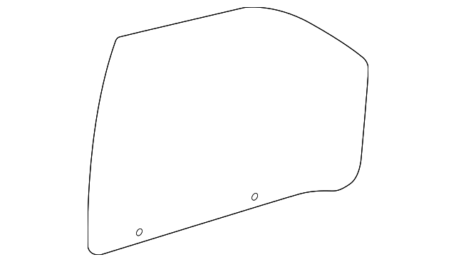 Passenger Side Front Door Window - GM (10444161)