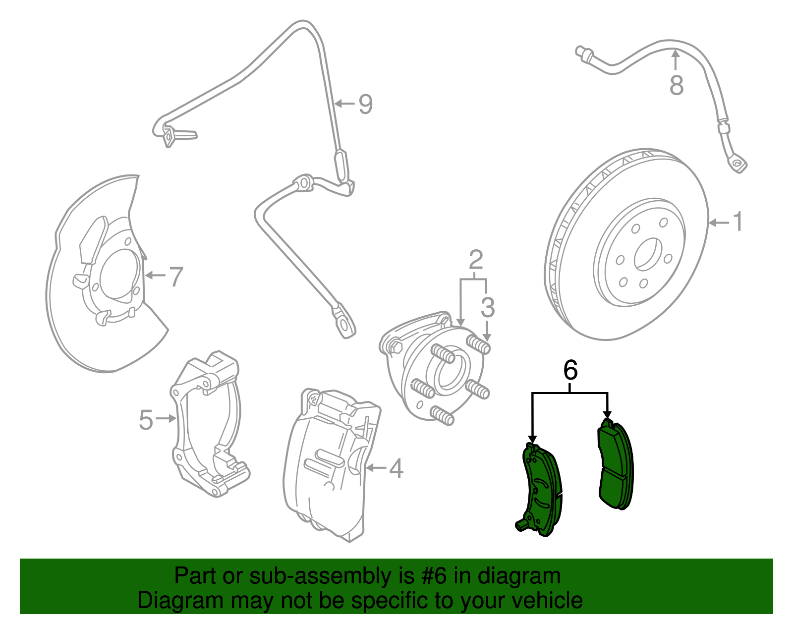 2008-2014 Cadillac CTS Pad Kit 19421341 | TascaParts.com