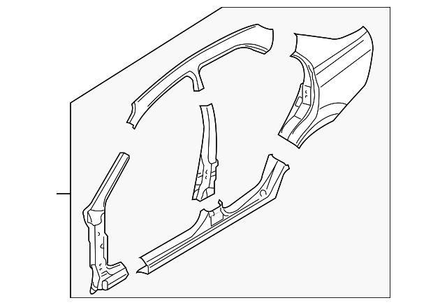 Passenger Side Body Side Outer Panel - GM (96957680)