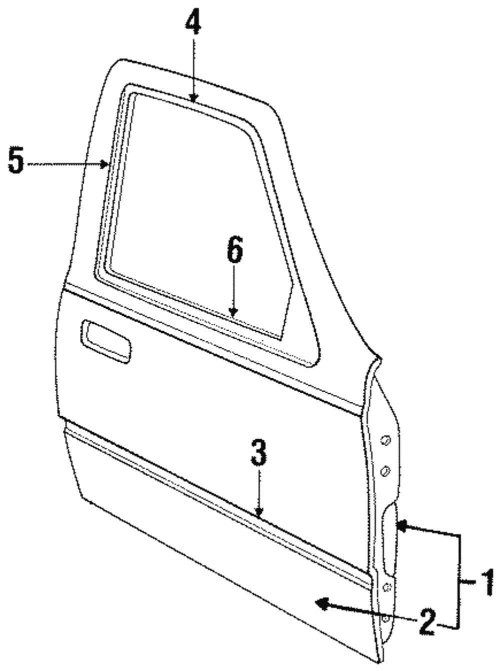 Belt Molding - Ford (E93Z-5421453-A)