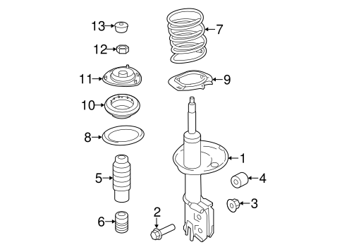 Struts & Components for 2011 Kia Optima | Kia Parts Store
