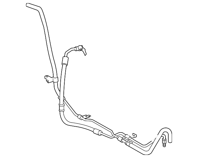 thumbnail image 2 of Direct Replacement Power Steering Pressure Line Hose Assembly For Toyota Tacoma 1998-2004 3.4L V6 4WD 2 of 4