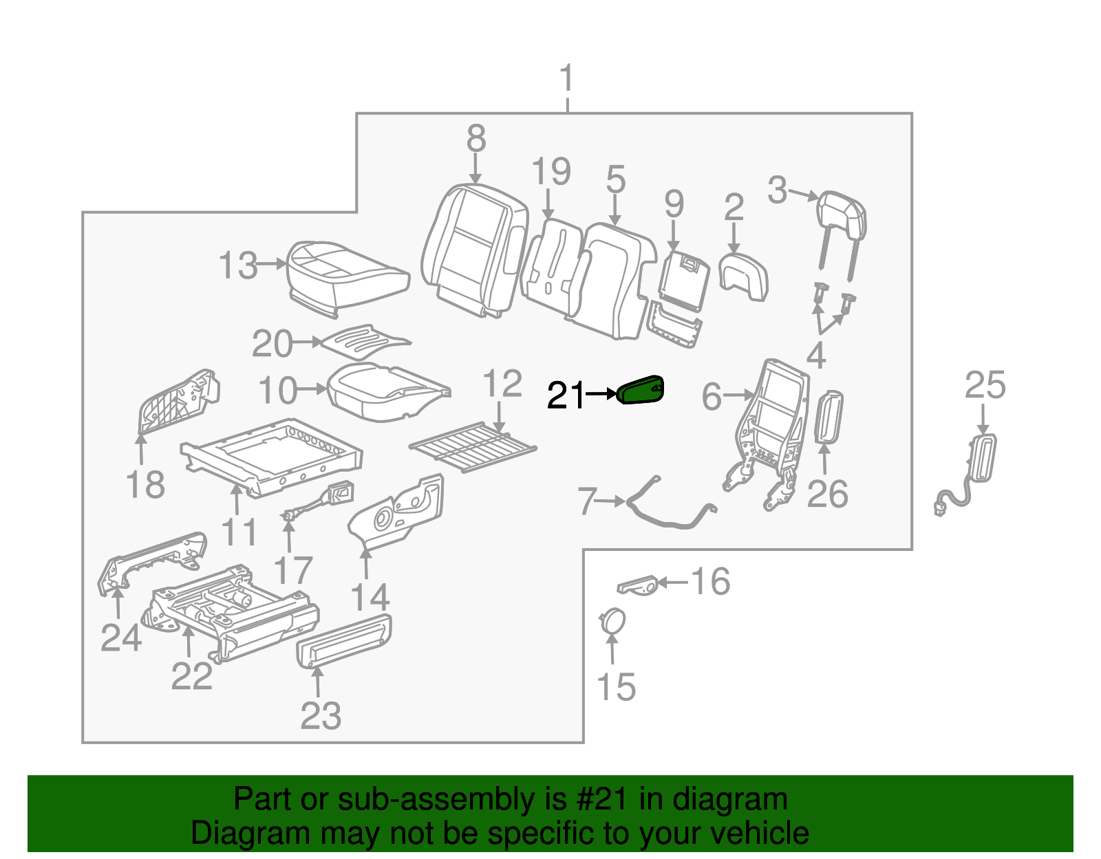 Armrest - GM (89043132)