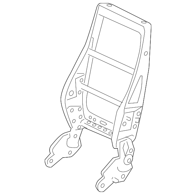 Passenger Seat Back Frame - GM (89043125)