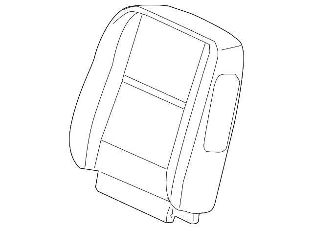 Cover Assembly, P/Seat Black Cushion                *Gray - GM (89043143)