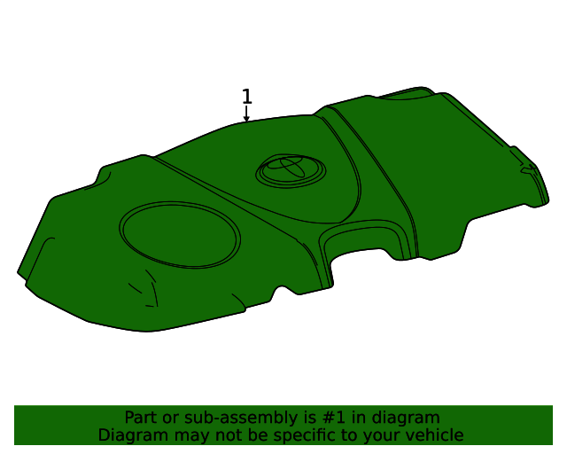 thumbnail image 2 of Genuine Style Engine Under Cover For 2011-2015 Toyota Sienna 3.5L SE – Front Lower Splash Shield 2 of 6