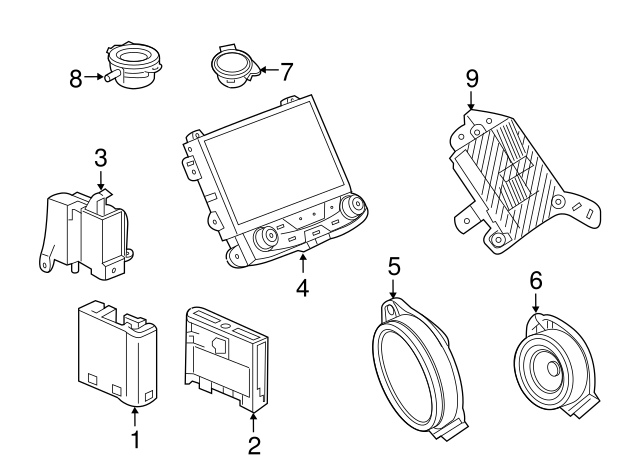 Genuine OEM GM Part - Receiver 2021-2024 GM 87836593 - Parts 