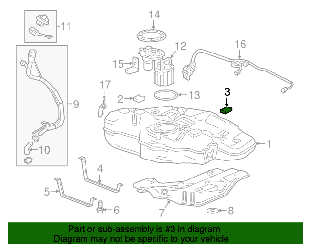 Fuel Tank Insulator GM (13408653)