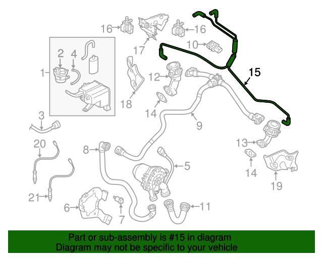 06E133773BR Vacuum Hose 20112017 Audi Audi OEM Parts