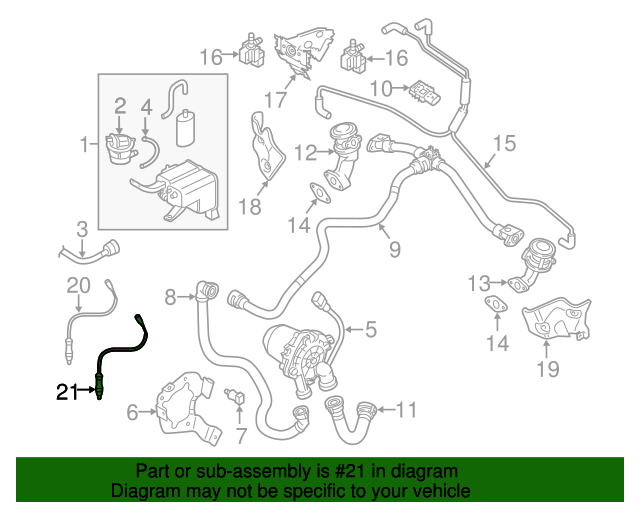20112015 Audi Q7 Oxygen Sensor 4L0906262H OEM Parts Online