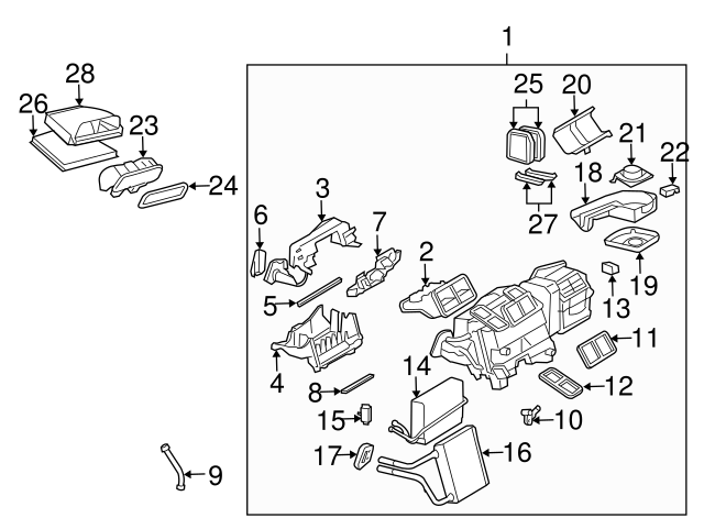 thumbnail image 2 of 2006 2010 Mercedes Benz Lift Cylinder 211 980 13 64 | MB Parts Catalog 2 of 14