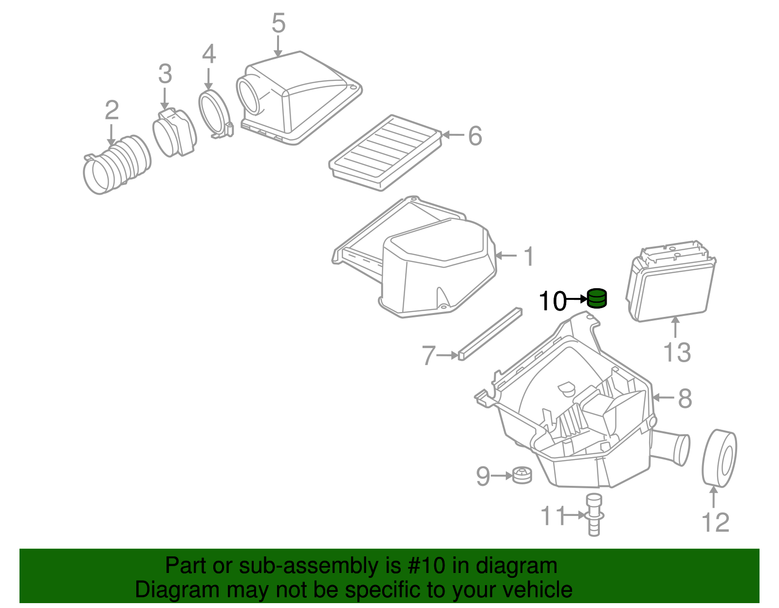 Insulator, A/Cl Lower - GM (12482902)