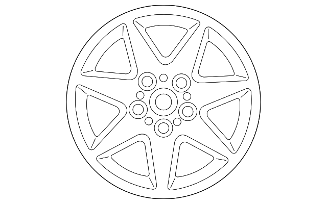 Wheel Alloy 5 Spoke - Toyota (42611-AC040)